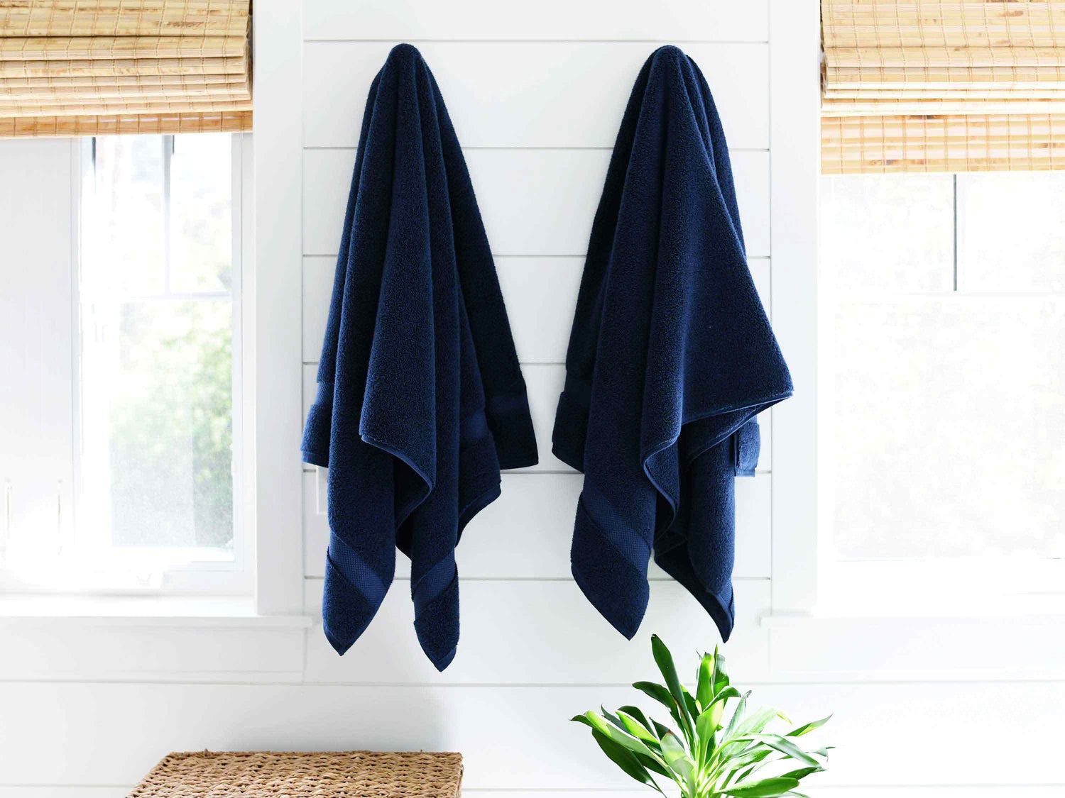 
      Third picture of Navy Supima Cotton Bath Towels (Pair)
    