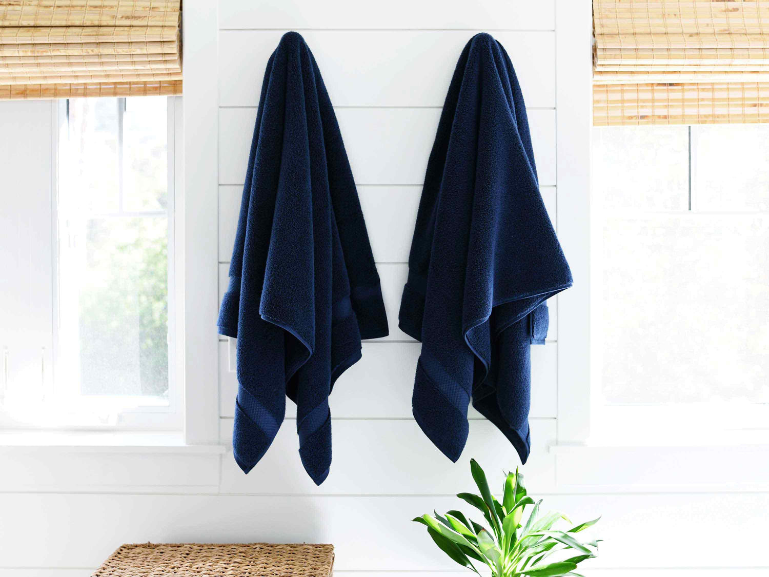 Third picture of Navy Supima Cotton Bath Towels (Pair)