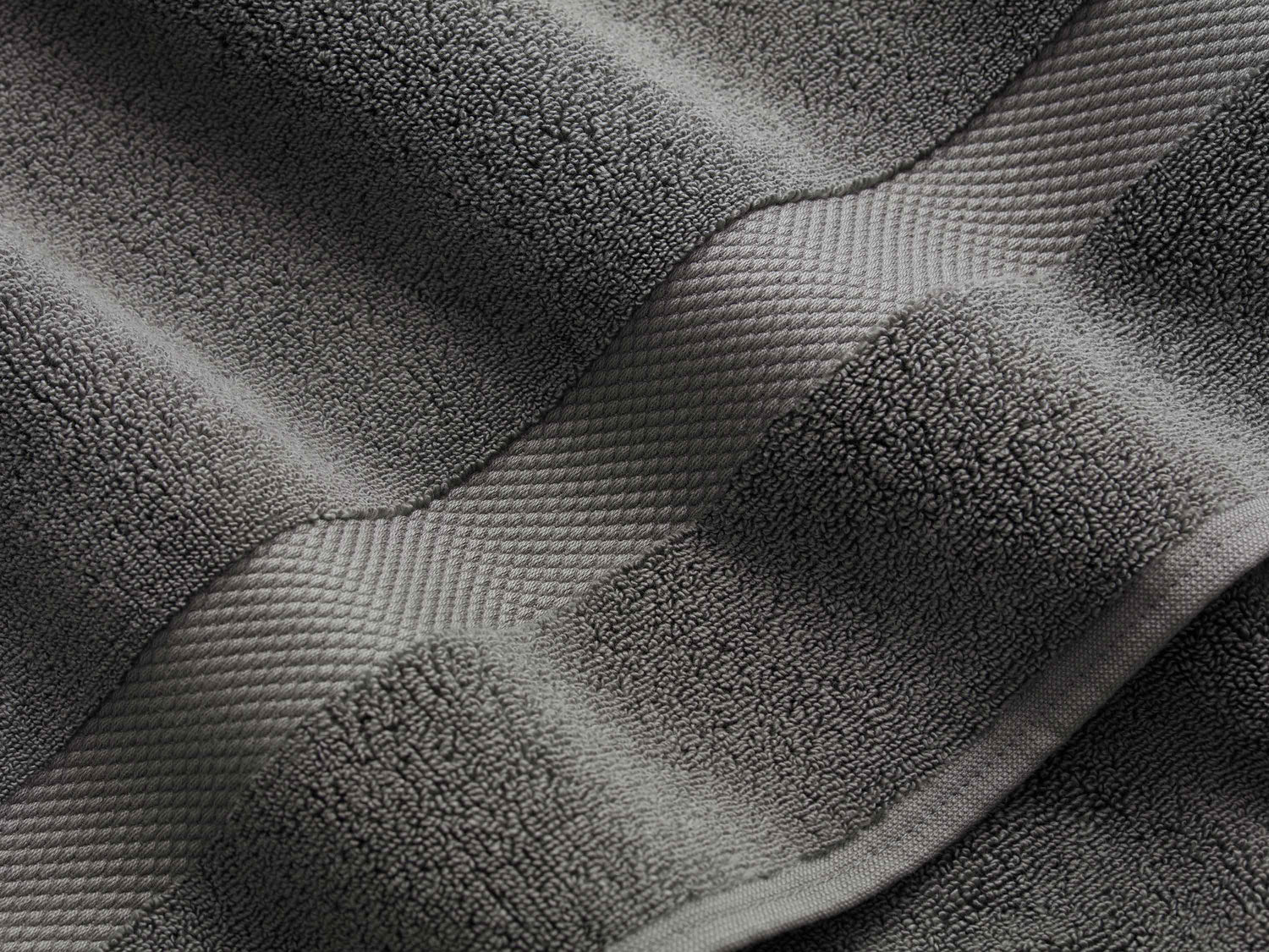 Second picture of Pewter Supima Cotton Bath Towels (Pair)