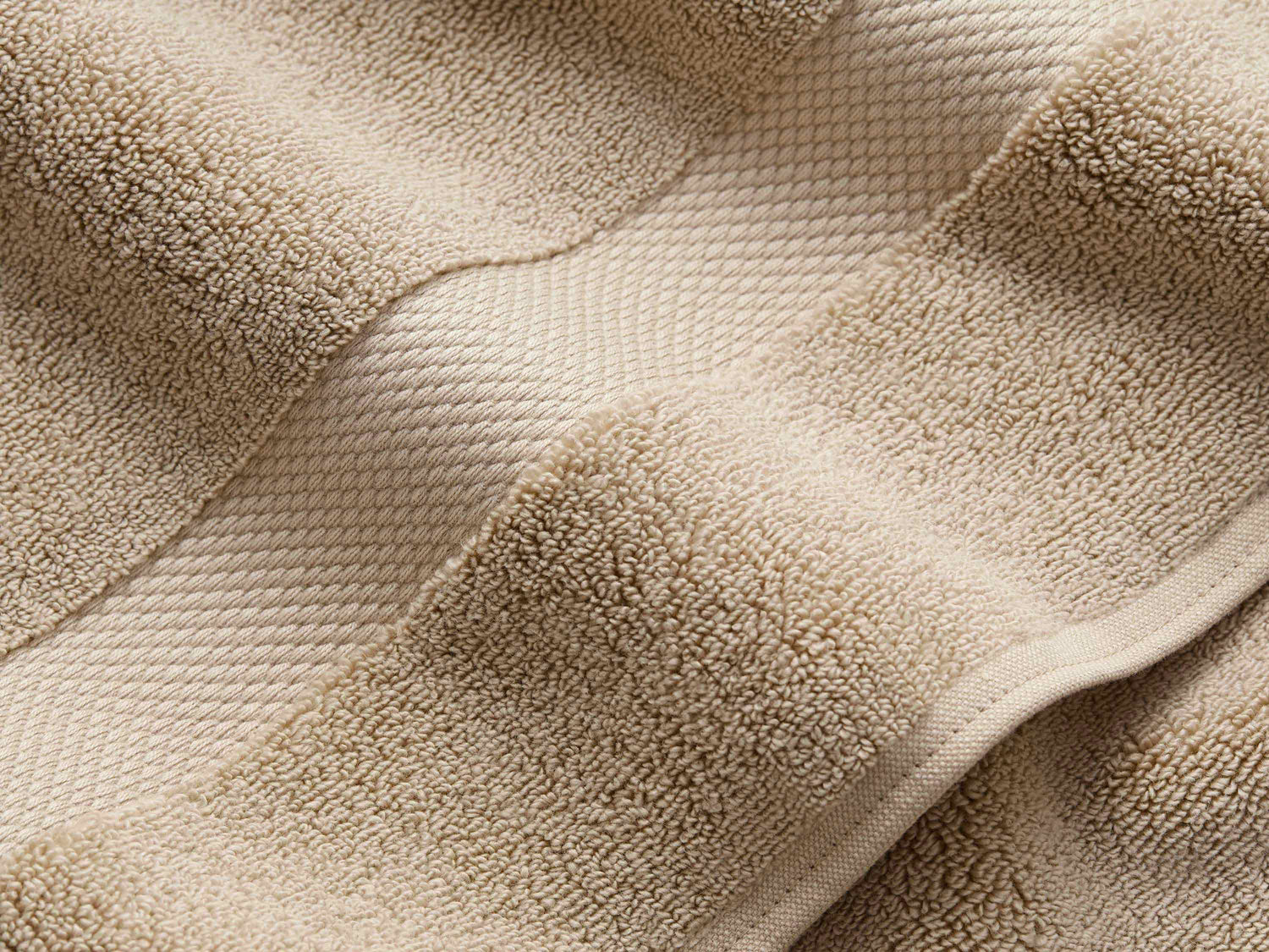 Second picture of Sand Supima Cotton Bath Towels (Pair)