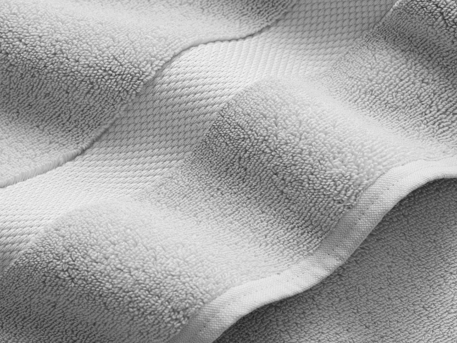 Second picture of Cloud Gray Supima Cotton Bath Towel Set