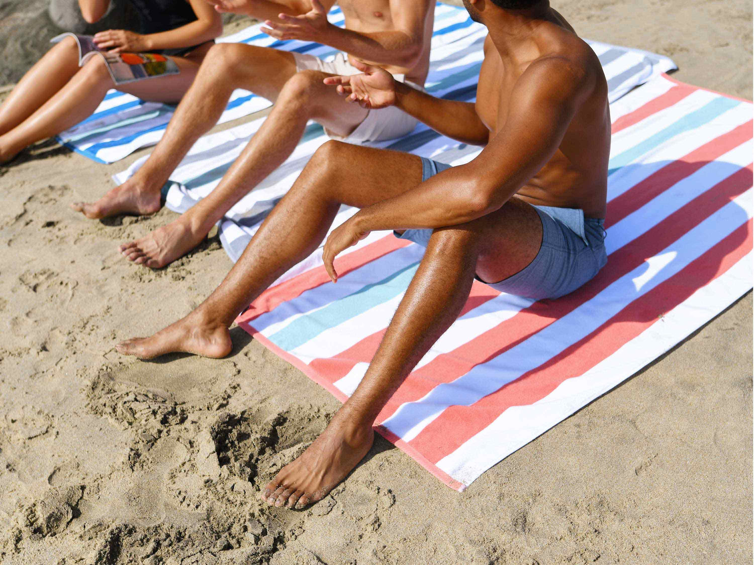 Third picture of Coral Sea Glass Cabana Beach Towel