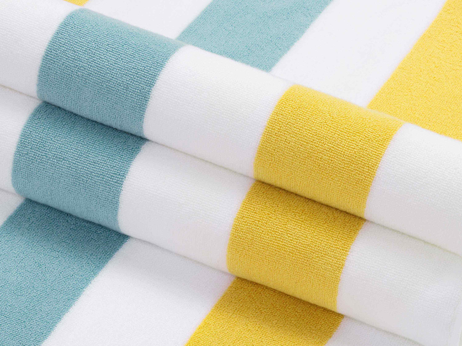Second picture of Yellow Sea Glass Cabana Beach Towel