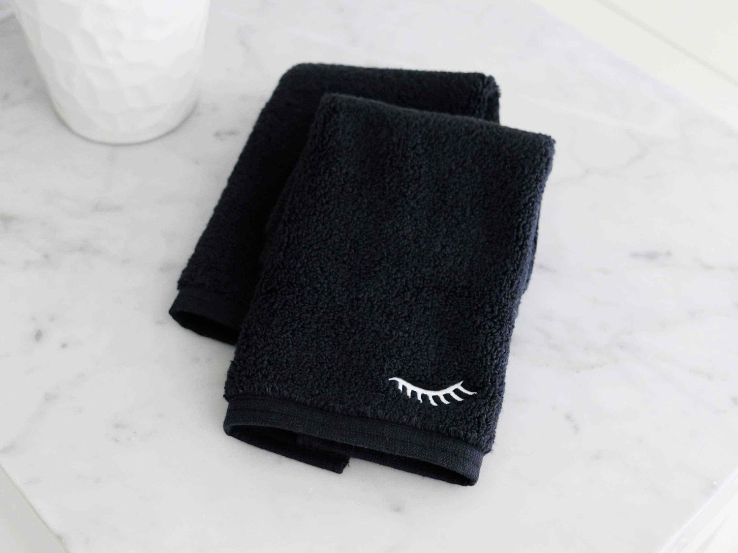 Third picture of Black Dusk Makeup Towels (Pair)