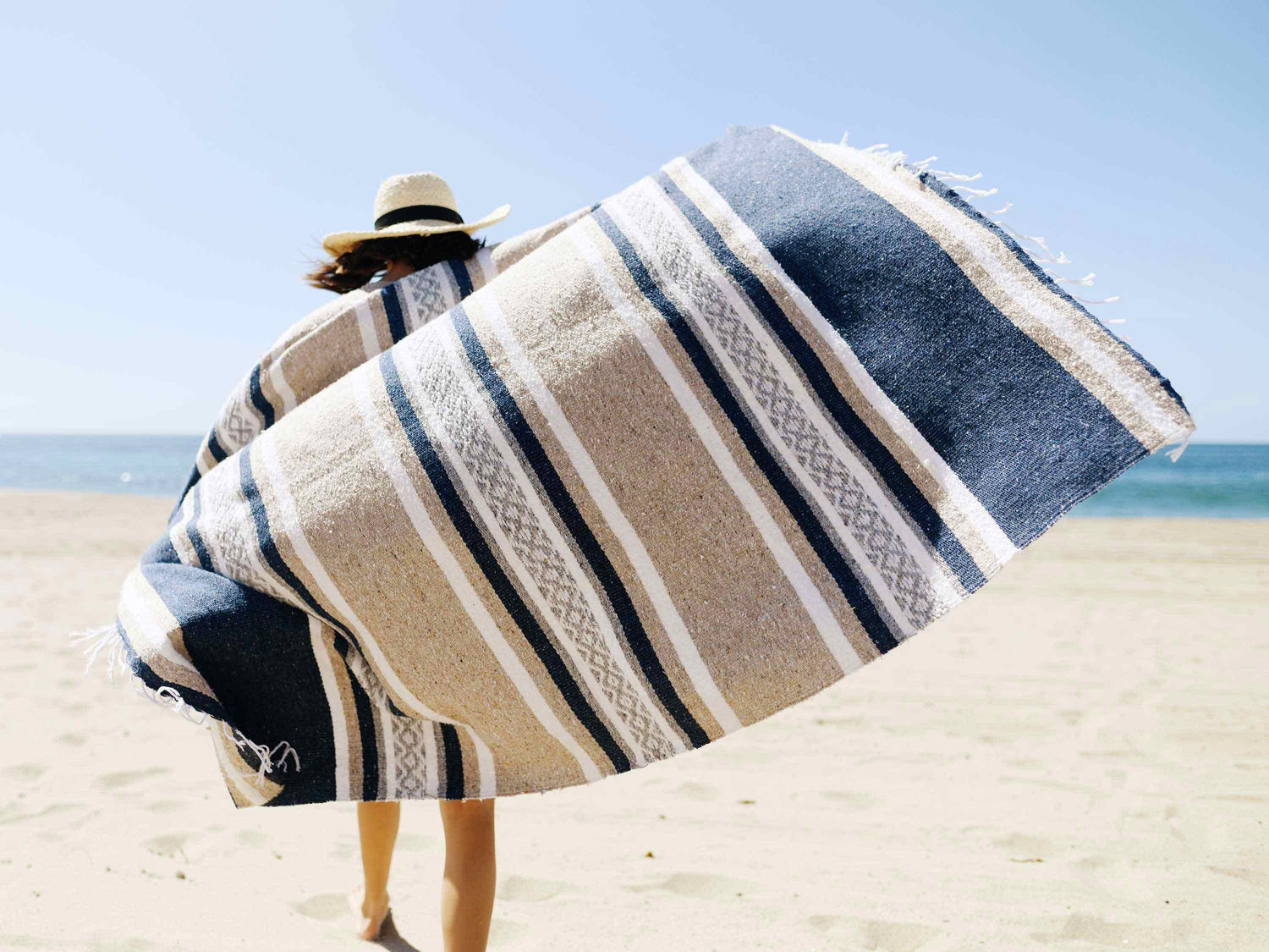 Third picture of Slate & Sand Cabo Mexican Blanket