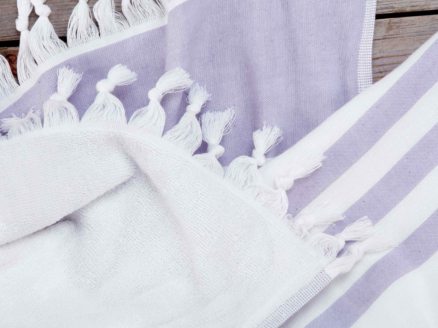 Second picture of Lavender Savannah Turkish Towel