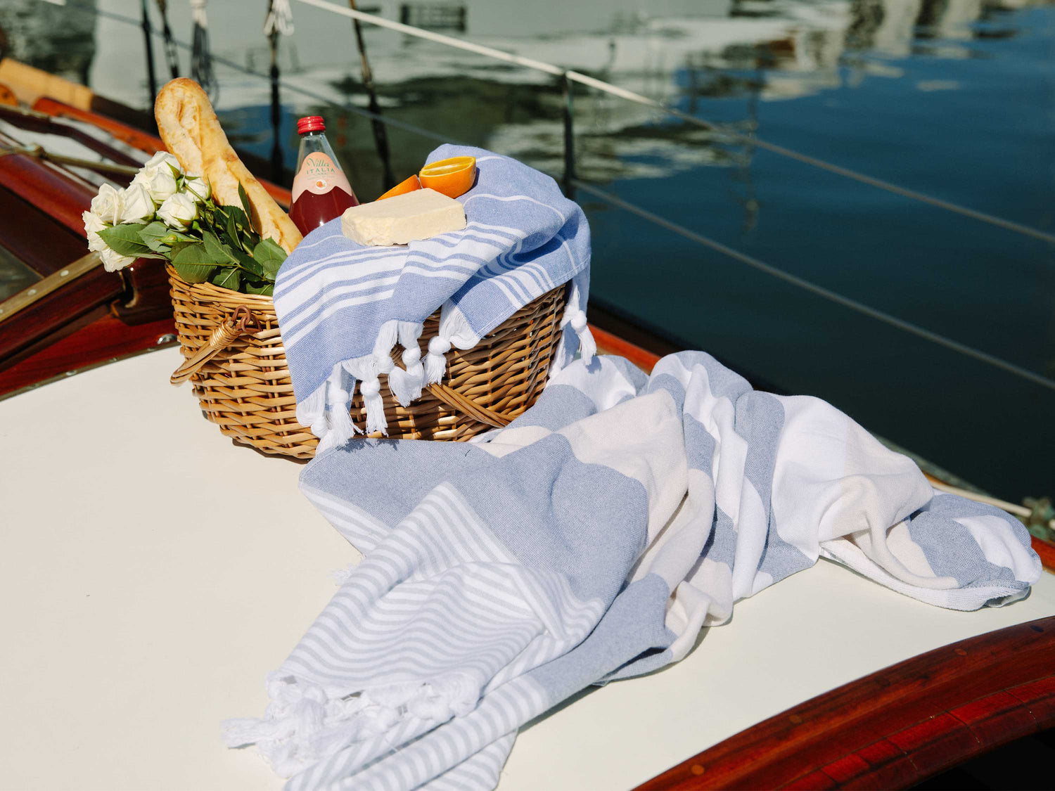 First picture of Azul Classic Turkish Hand Towel