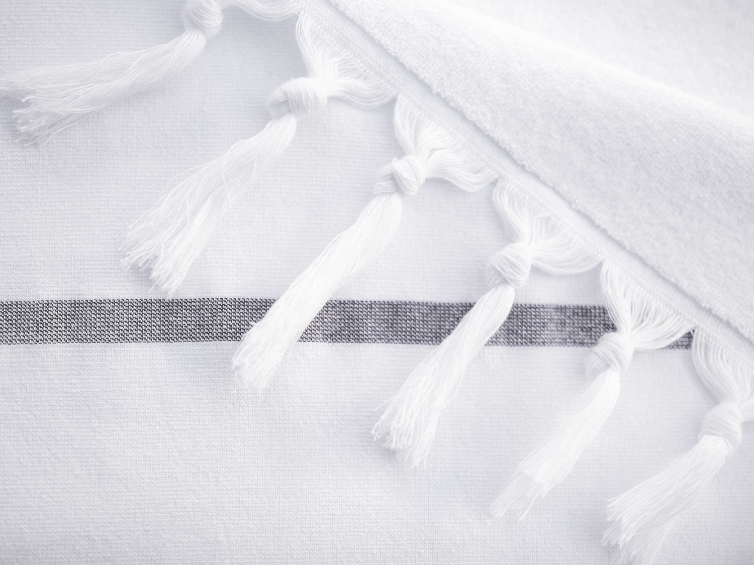 Second picture of Charcoal Positano Turkish Towel