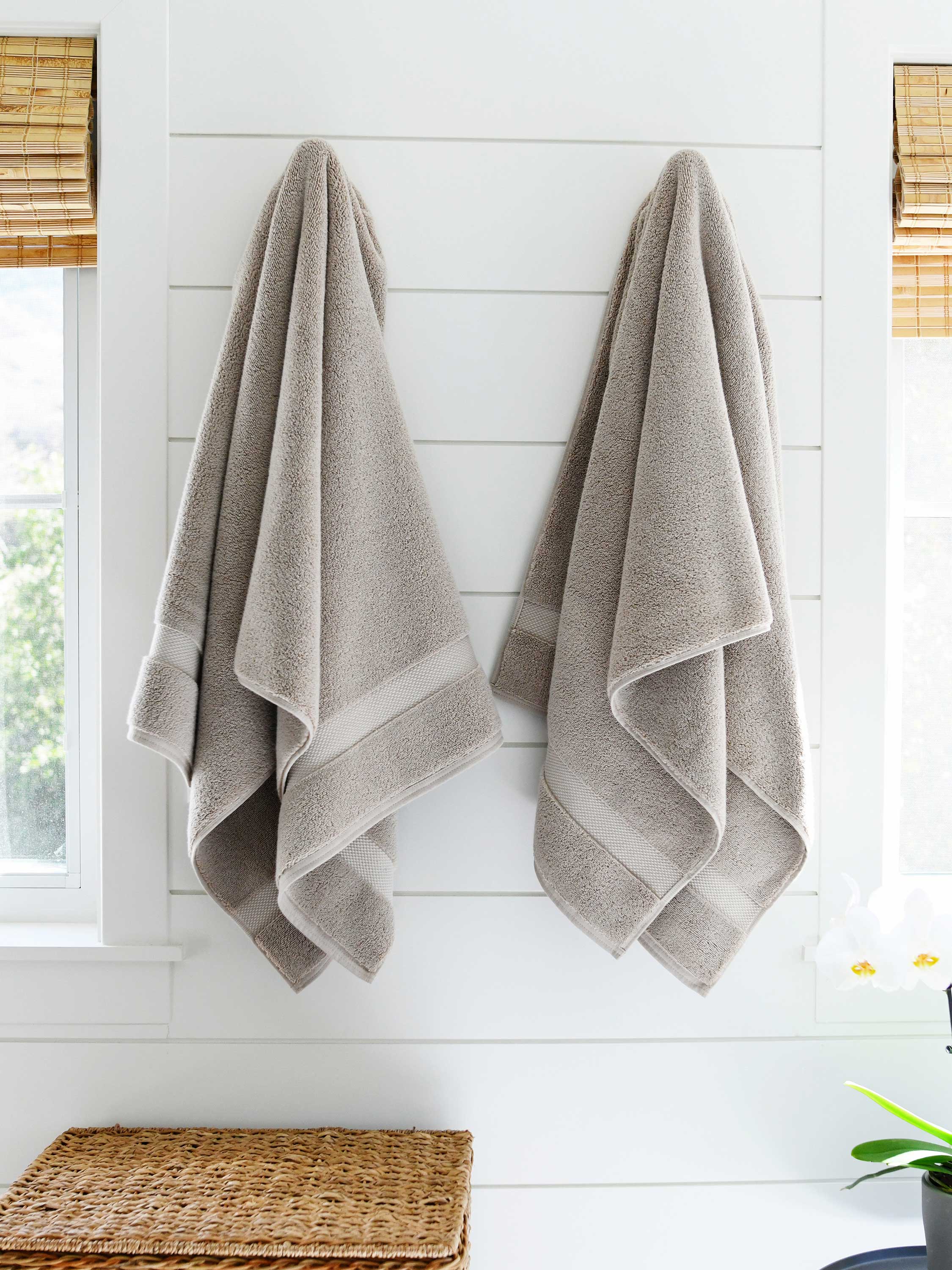 Sand Supima Cotton Bath Towels (Pair) – Laguna Beach Textile Company