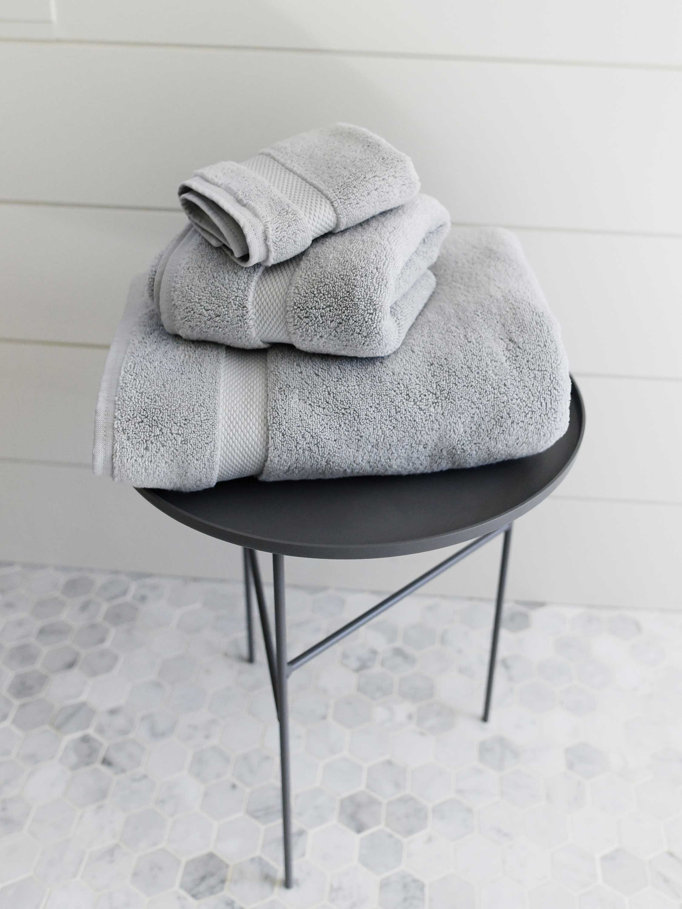 Supima Cotton Bath Towel Set by Laguna Beach Textile Co - 2 Bath Towels -  Hotel Quality Plush 730 GSM - Large 57 x 30 White