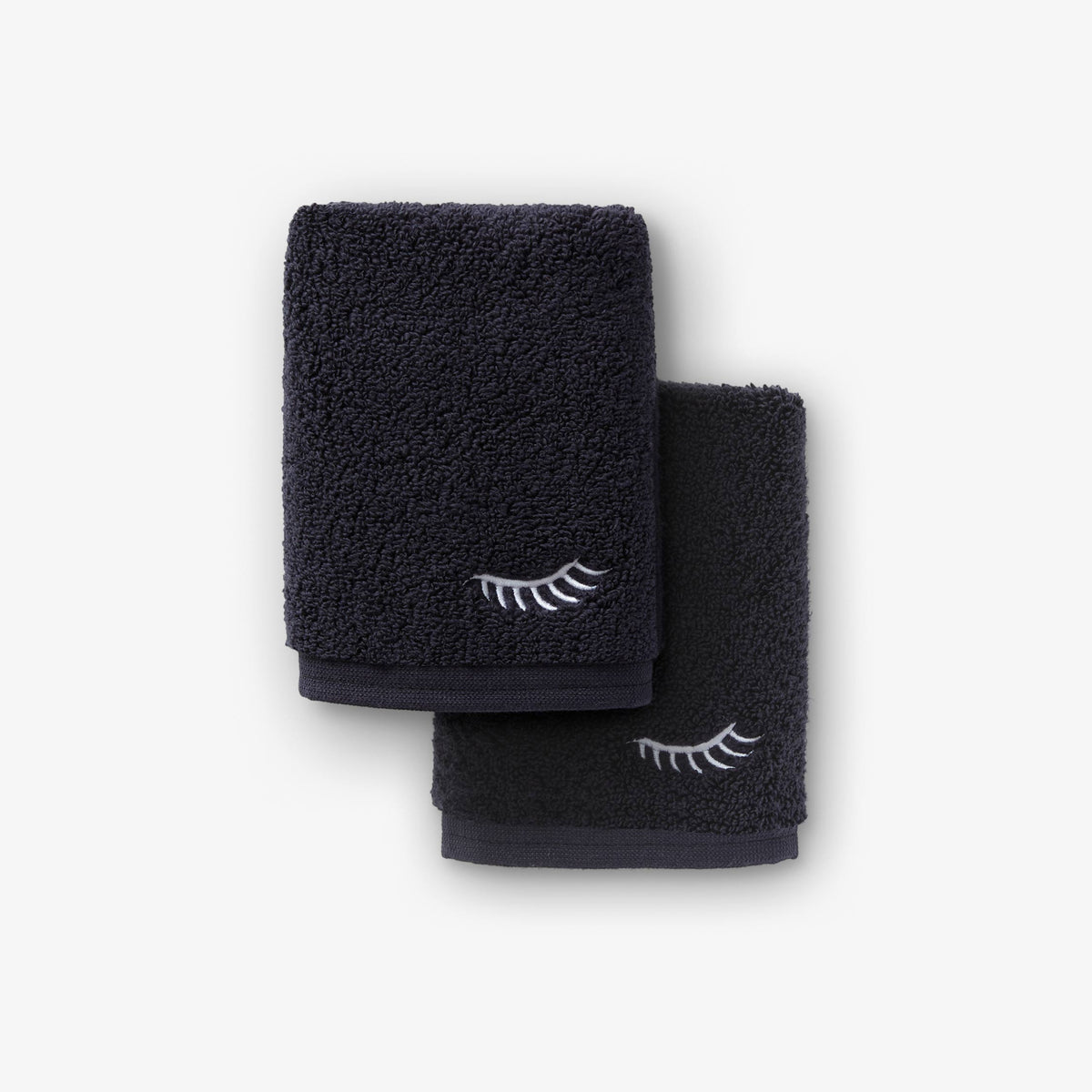 Black Make Up Washcloths Set