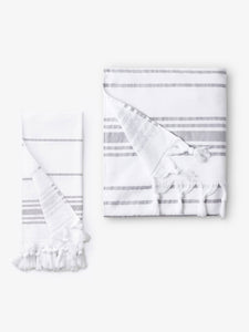 White Stone Classic Turkish Towels Set