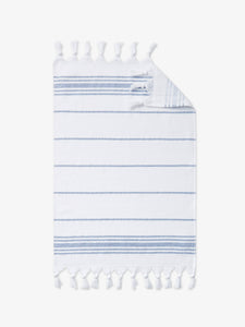Turkish Hand Towels | Antiochia Home Linens White/Baby Blue
