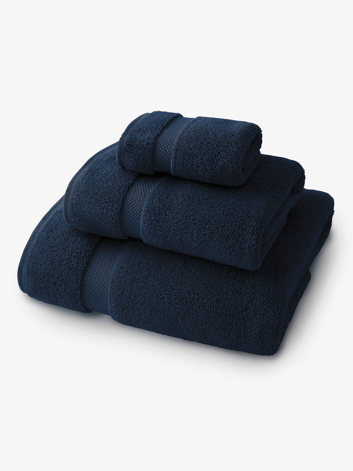 Laguna Beach Textile Company Bath Navy Supima Cotton Bath Towel Set