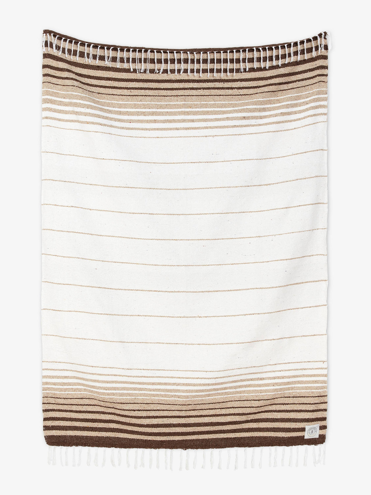 Laguna Beach Textile Company Mexican Blanket Mocha Tulum Mexican Blanket