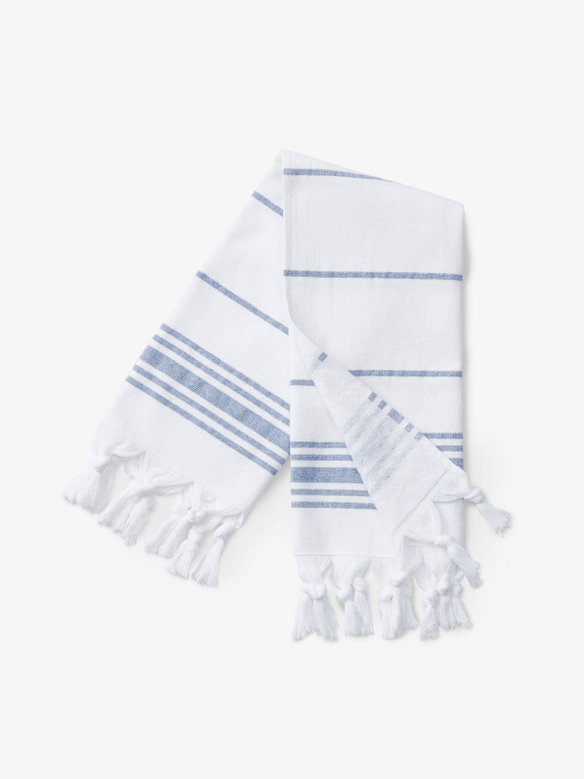 Laguna Beach Textile Company Turkish White Azul Classic Turkish Hand Towel